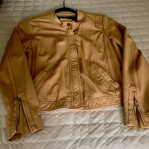 Rebecca Taylor leather jacket size W 6